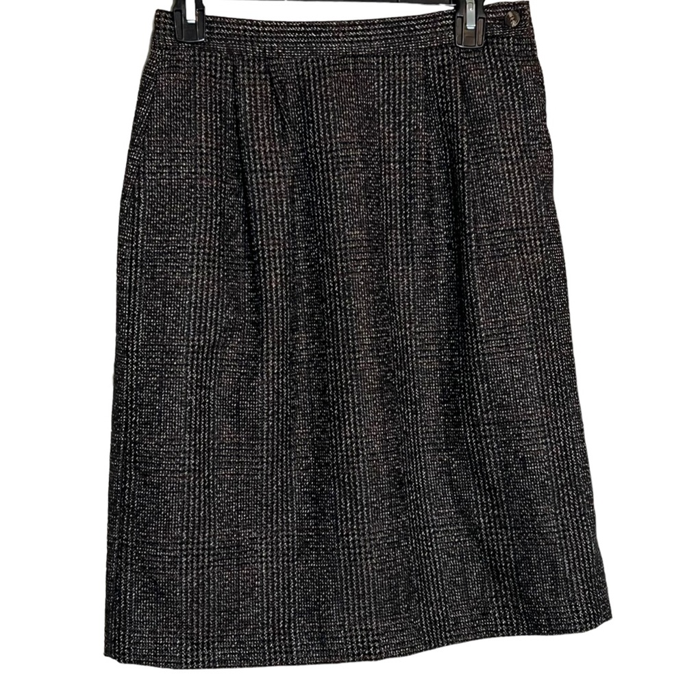 Vintage Barclay Square Wool Silk Skirt Size 8